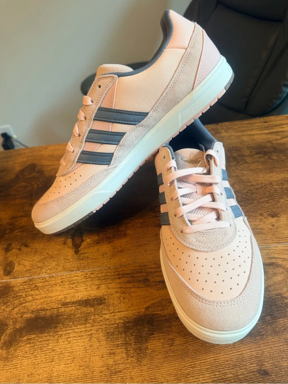 Adidas Tyshawn Pink and Gray Skate Shoes 13M